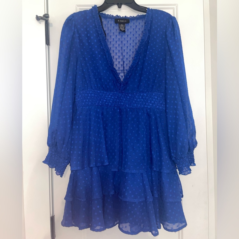 Royal Blue Polka Dot Dress